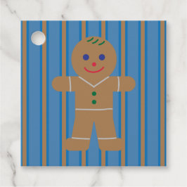 Roligt och Finare Pepparkaksgubbe Gåvor Etiketter