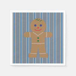 Roligt och Finare Pepparkaksgubbe Pappersservett