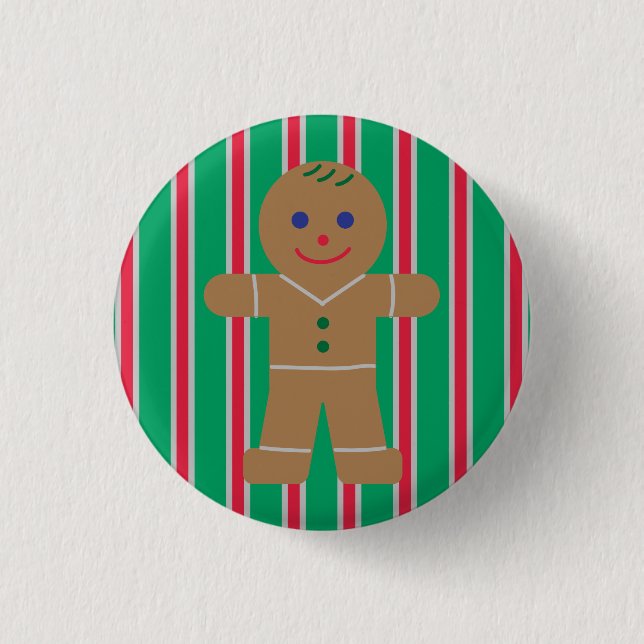 Roligt och Finare-Pepparkaksgubben Knapp (Framsida)