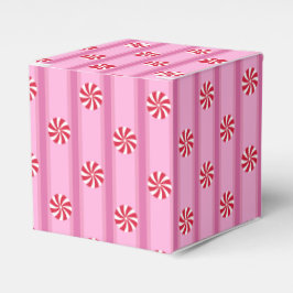 Roligt och Finare Rosa Jul Peppermint Candy Presentaskar