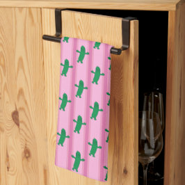 Roligt och Finare Rosa Pickle Kökshandduk