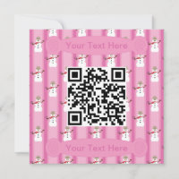 Roligt och Finare Rosa Snögubbe, QR-kod