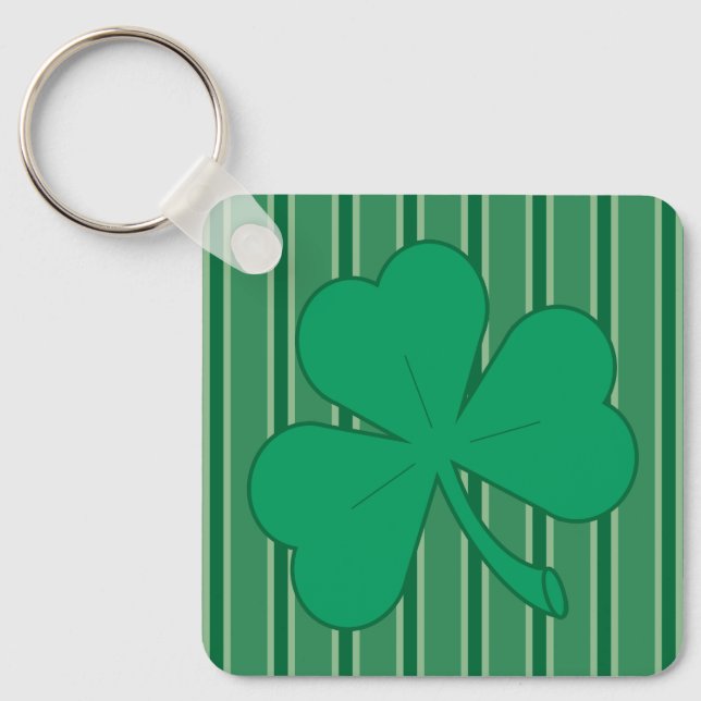 Roligt och Finare Shamrock Nyckelring (Framsida)