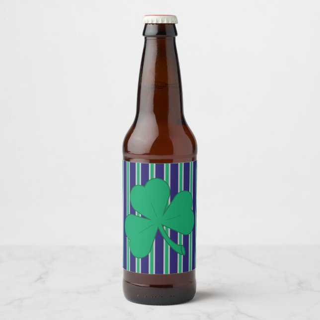 Roligt och Finare Shamrock Ölflaska Etikett (Framsida)