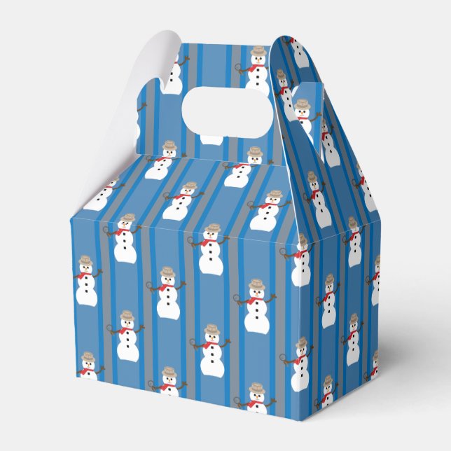 Roligt och Finare Snögubbe-inspektör Presentaskar (Framsidan Sidan)