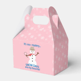 Roligt och Finare Snögubbe-inspektörernas Snö daga Presentaskar