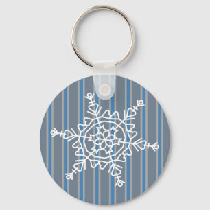 Roligt och Finare Snowflake Nyckelring