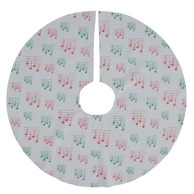 Roligt och Finare Ukulele Tuning Sång Music Note Julgransmatta Borstad Polyester (Framsidan)