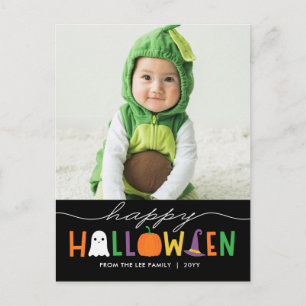 Roligt- och framskjutningskort för halloween-fotok helg vykort