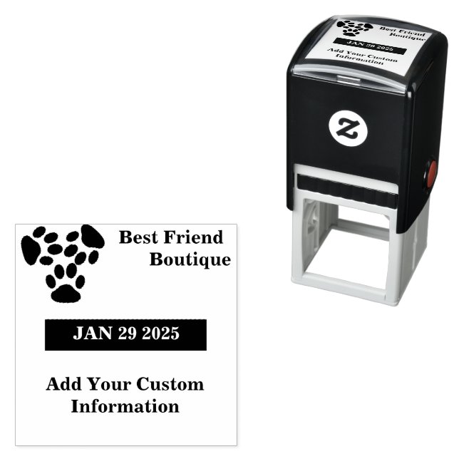 Roligt och Funky Anpassningsbar Frimärke Självfärgande Stämpel (In Situ)