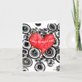 Roligt och funky Mor's Day Card Tack Kort