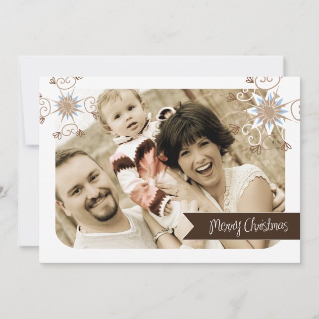 Roligt- och julfotoport (5 x 7) julkort (Framsida)