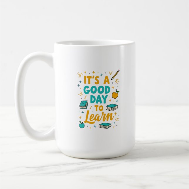 Roligt- och konstnärlig lärardesign kaffemugg (Vänster)