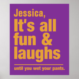ROLIGT- och LAUGHS-anpassade namn poster