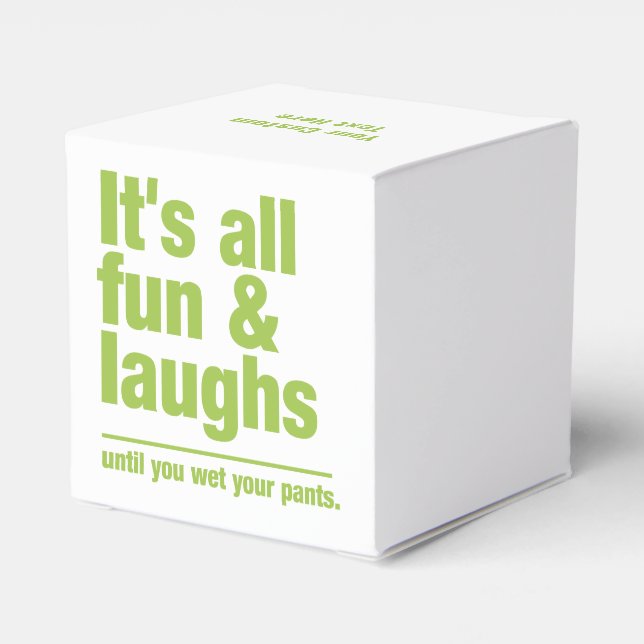 ROLIGT- och LAUGHS-anpassningsbar, ruta Presentaskar (Baksidan Sidan)