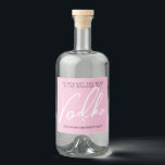 Roligt och modern Rosa Bachelorette Party Spritflaskor Etikett<br><div class="desc">Denna Roligt och moderna Rosa Bachelorette Party Liquor Flaska-etikett är ett underbart tillägg för en flickekväll, till heder för den blivande briden. Du är säker på att få lite skratt och de gör ett underbart tillägg till vilken bachelorette eller förlovningsfest som helst. Du kan byta till valfritt flytande namn och...</div>