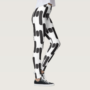 Roligt och moderna svartvita leggins leggings