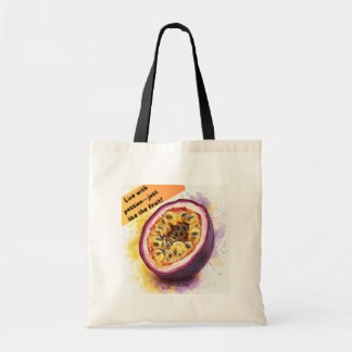 Roligt och Motiv fruktcitat Passionfrukt Tygkasse