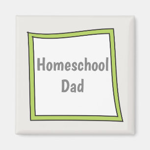 Roligt och Quirky Home School Pappa Magnet