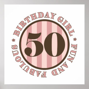 Roligt och snygga 50-dagars gåvor poster