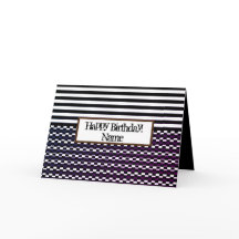 Roligt och Söt Black and White Birday Card