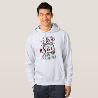 Roligt och spel tills tomten checkar den stygga li hoodie