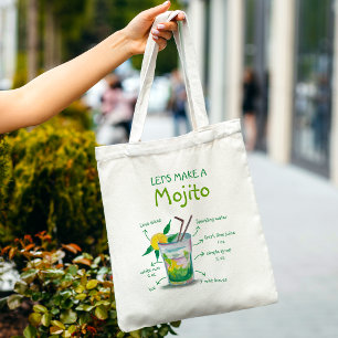 Roligt och Trendig Mojito Recept Tote Bag Gift Tygkasse