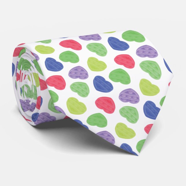 Roligt och Trendig Poppit-design Slips (Rullad)