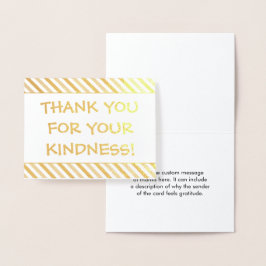 Roligt och uppslag "TACK FÖR DIN KINDNESS!" Kort