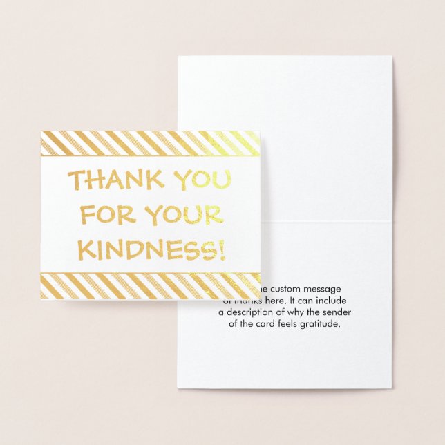 Roligt och uppslag "TACK FÖR DIN KINDNESS!" Kort (Display)