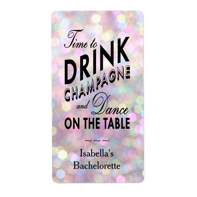 Roligt och Vänd Vin-etikett Fraktsedel (Framsidan)