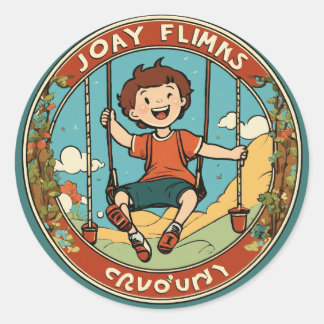 "Roligt och vänskapliga fäktare: Perfektens för ba Runt Klistermärke