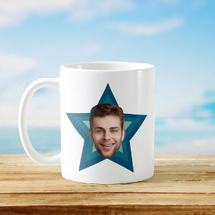 Roligt Office ANPASSNINGSBAR Photo Cutout Retro St Kaffemugg