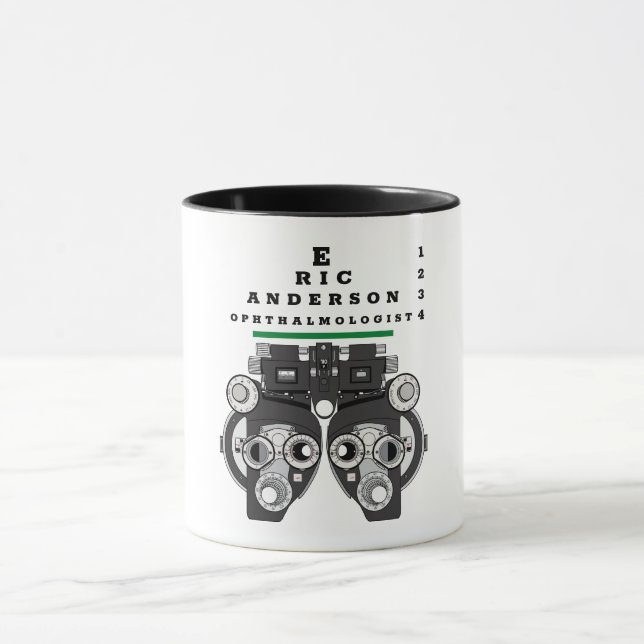 Roligt Öga Care Professionell Phoropter Mugg (Center)