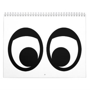 Roligt ögaansikte kalender