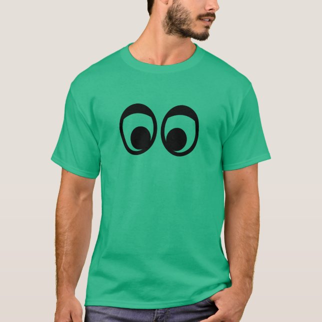 Roligt ögaansikte tee shirt (Framsida)