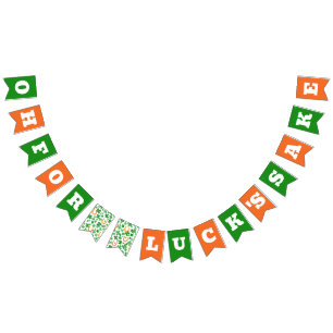 Roligt Oh För Lyckans Skull St Patricks Day Vimplar