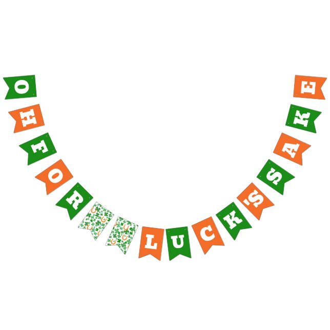 Roligt Oh För Lyckans Skull St Patricks Day Vimplar (Alla)