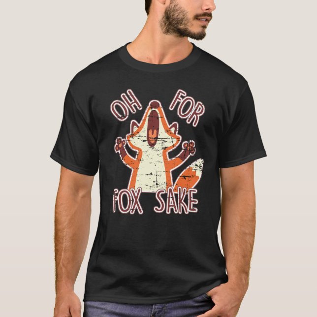 Roligt Oh för rävSakeklassiker T Shirt (Framsida)