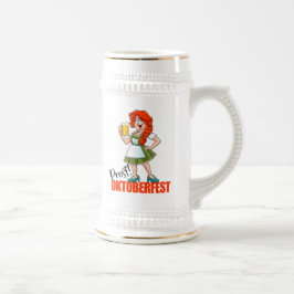 Roligt Oktoberfest Girl with Beer Sejdel