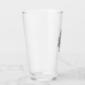 Roligt ölglas "Fräck kvinna" Glaskopp