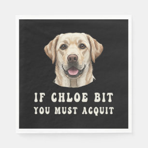 Roligt Om Chloe Bet Dig Måste Du Frikännas Labrado Pappersservett