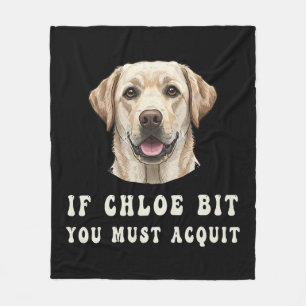 Roligt Om Chloe Bet Dig Måste Frikänna Labradoräls Fleecefilt