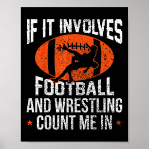 Roligt Om Det Handlar Om Fotboll Och Brottning Räk Poster