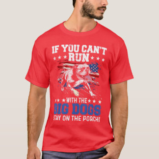 Roligt om du inte kan springa med den stora hunden t shirt