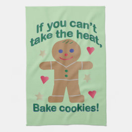 Roligt "Om du inte kan ta Pepparkaksgubben Värme" Kökshandduk