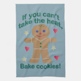 Roligt "Om du inte kan ta Pepparkaksgubben Värme" Kökshandduk
