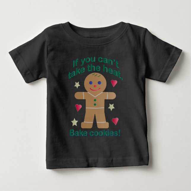 Roligt "Om du inte kan ta Pepparkaksgubben Värme" T Shirt (Framsida)