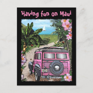 Roligt om Maui Vykort