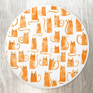 Roligt Orange Ginger Cat Knopp